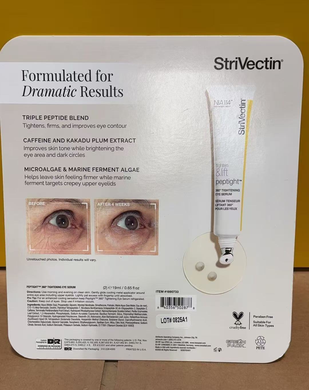 StriVectin Peptight 360° Tightening Eye Serum*2 Pack (19ml/0.65 fl oz Each)