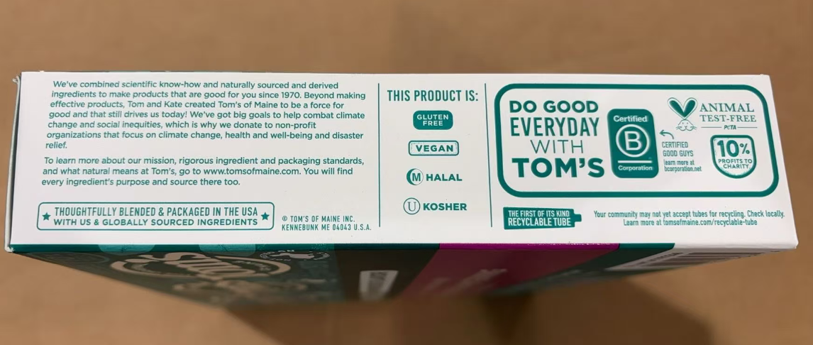 Tom's Of Maine Antiplaque & Whitening Toothpaste-4 Pack (4.7oz each)