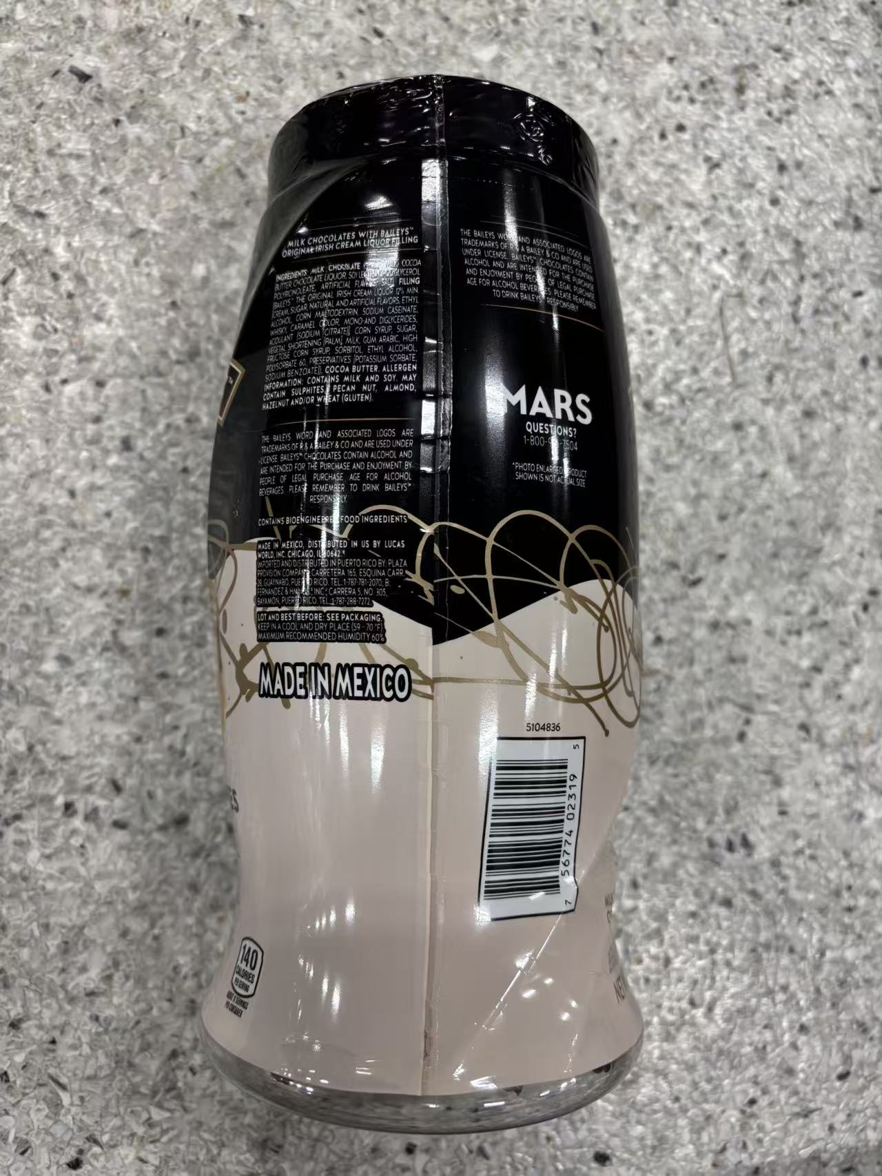 Turin Baileys Original Irish Cream Chocolates Liquor Filling 17.6 oz (500g)