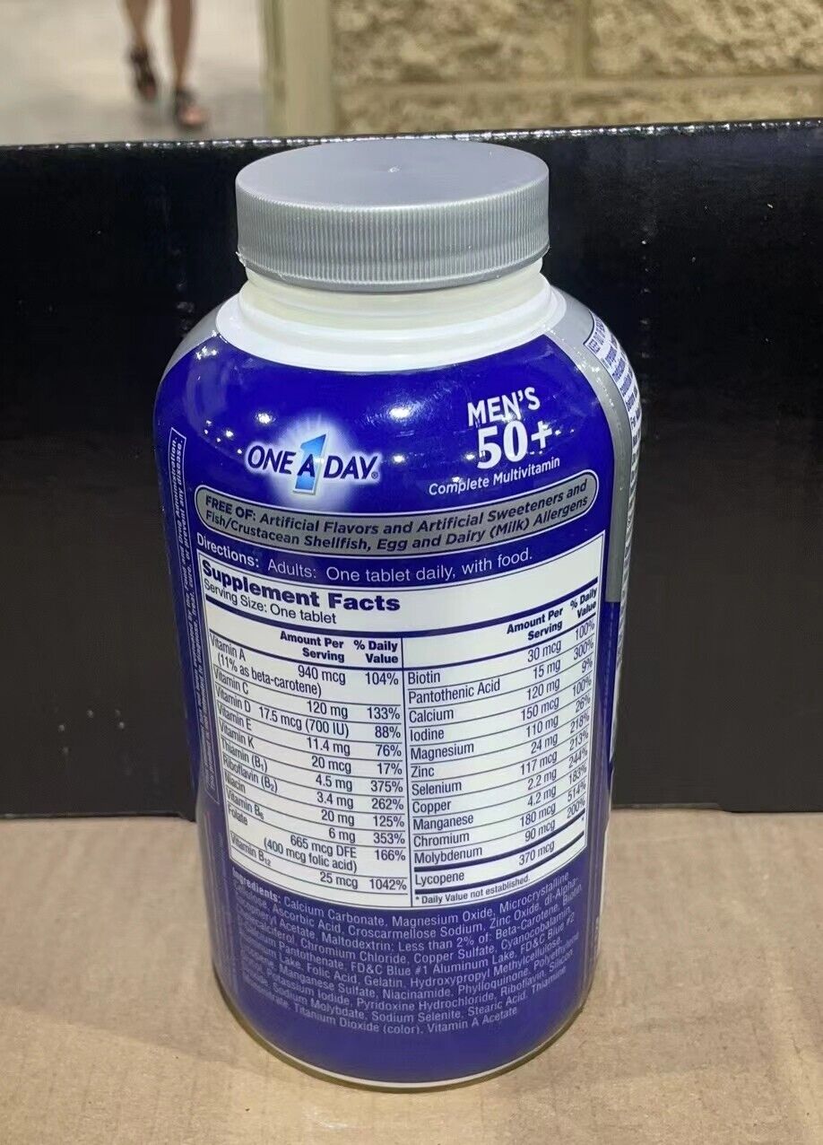 Bayer One A Day Men's 50+ Complete Multivitamin 300 Tablets