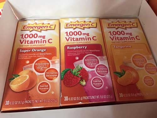 Emergen-C Vitamin C 1000mg Variety Mix Supplement - 90 Count