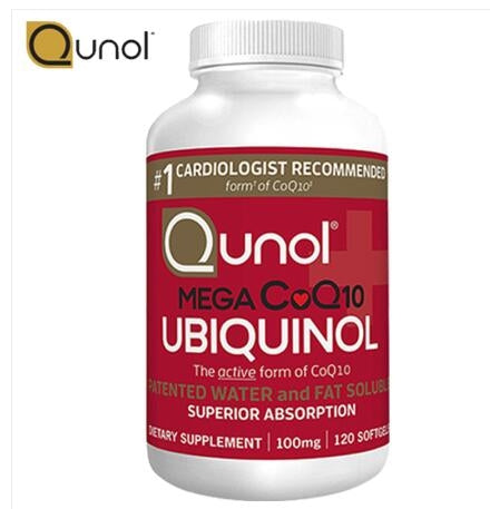 Qunol Mega CoQ10 Ubiquinol 100 mg. (120 Softgels)