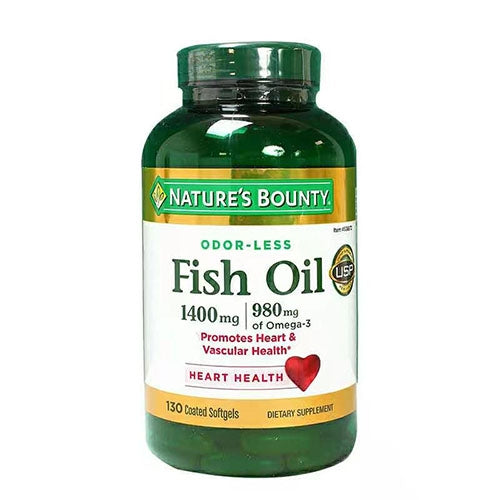 Nature's Bounty Fish Oil 1400 mg (130 Coated Softgels)