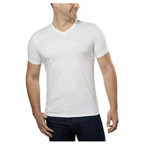 Calvin Klein Men’s Underwear T-Shirt V-Neck 100% Cotton 3-Pack ~ White ~ M/L