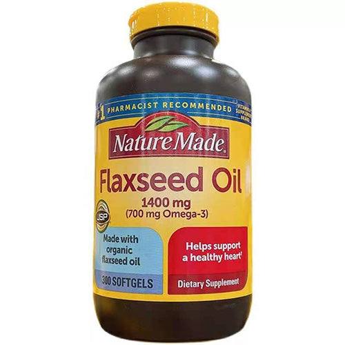 Nature Made Flaxseed Oil 1400mg, 300 Softgels