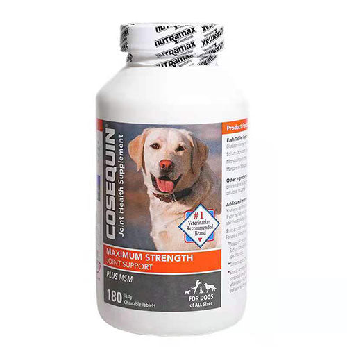 Cosequin Plus MSM Joint Health Supplement for all-size Dogs-180 Chewable Tablets