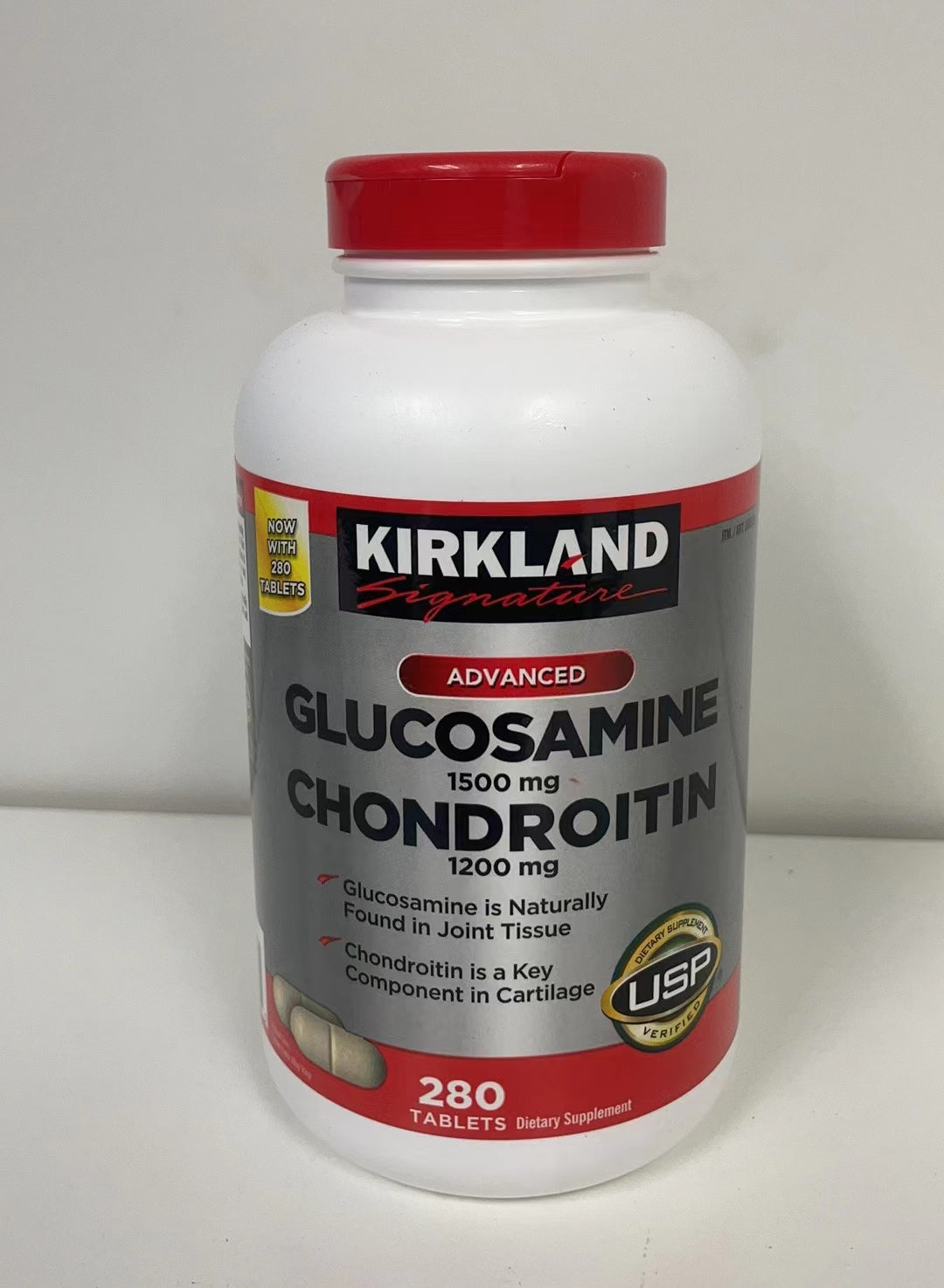 Kirkland Signature Advanced Glucosamine 1500mg & Chondroitin 1200mg, 280 Tablets