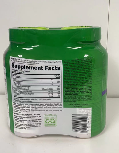Vitafusion Calcium With Vitamin D3 Dietary Supplement 2x100 Gummies