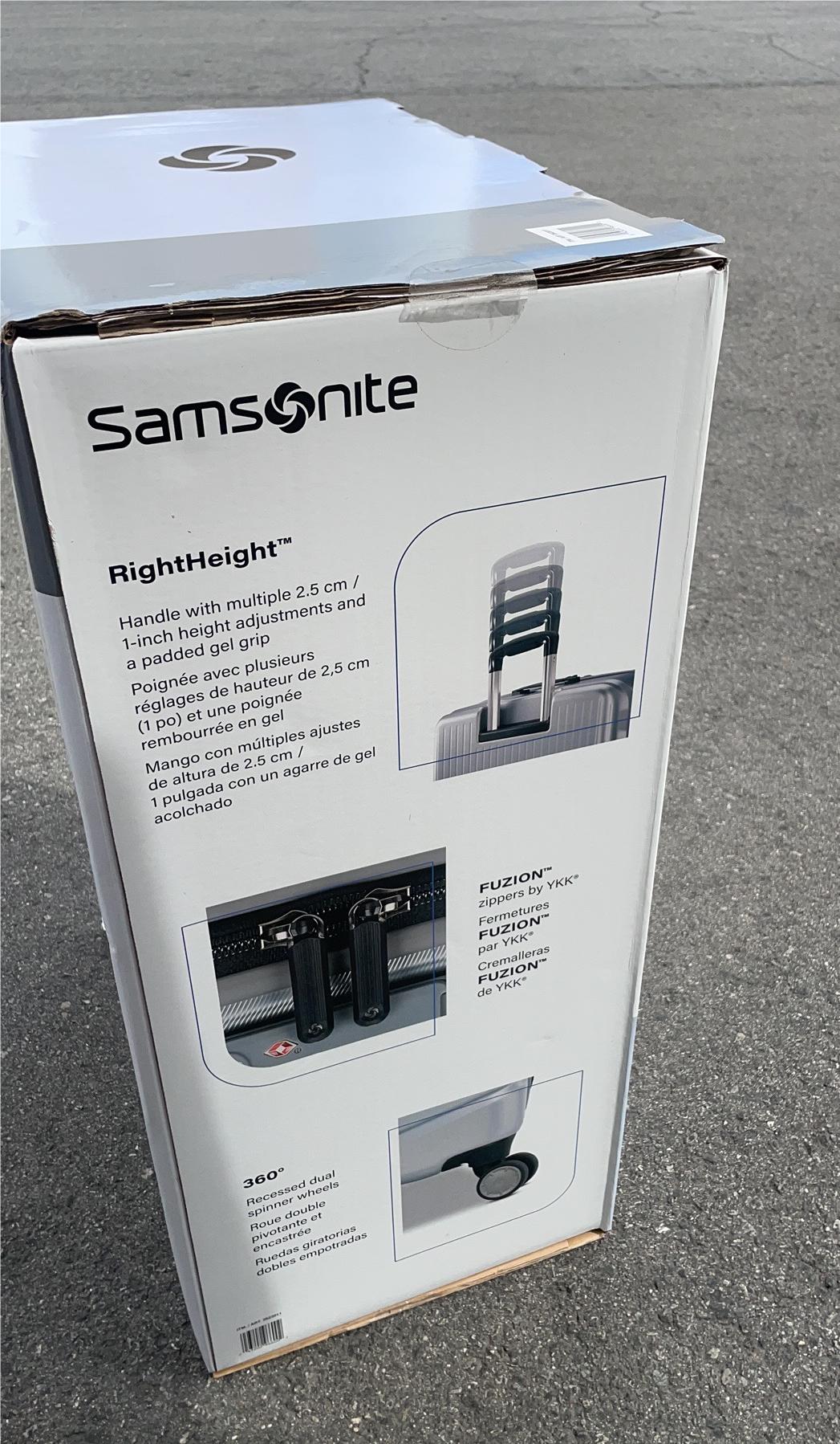 Samsonite Amplitude 2-Piece Hardside Luggage Set -Silver/Blue （20"+27"）