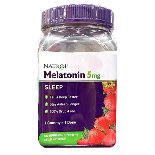 Natrol Melatonin 5mg Gummies, Strawberry - 180 Count EXP. 12/2024