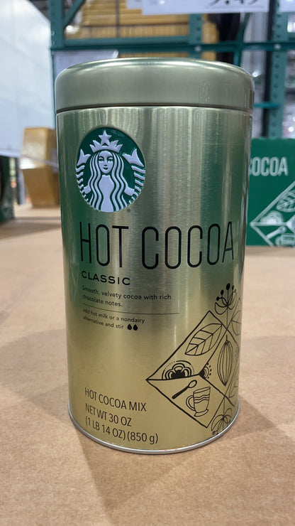Starbucks Hot Cocoa Classic Mix Tin-30oz / 850g EXP 08/2025