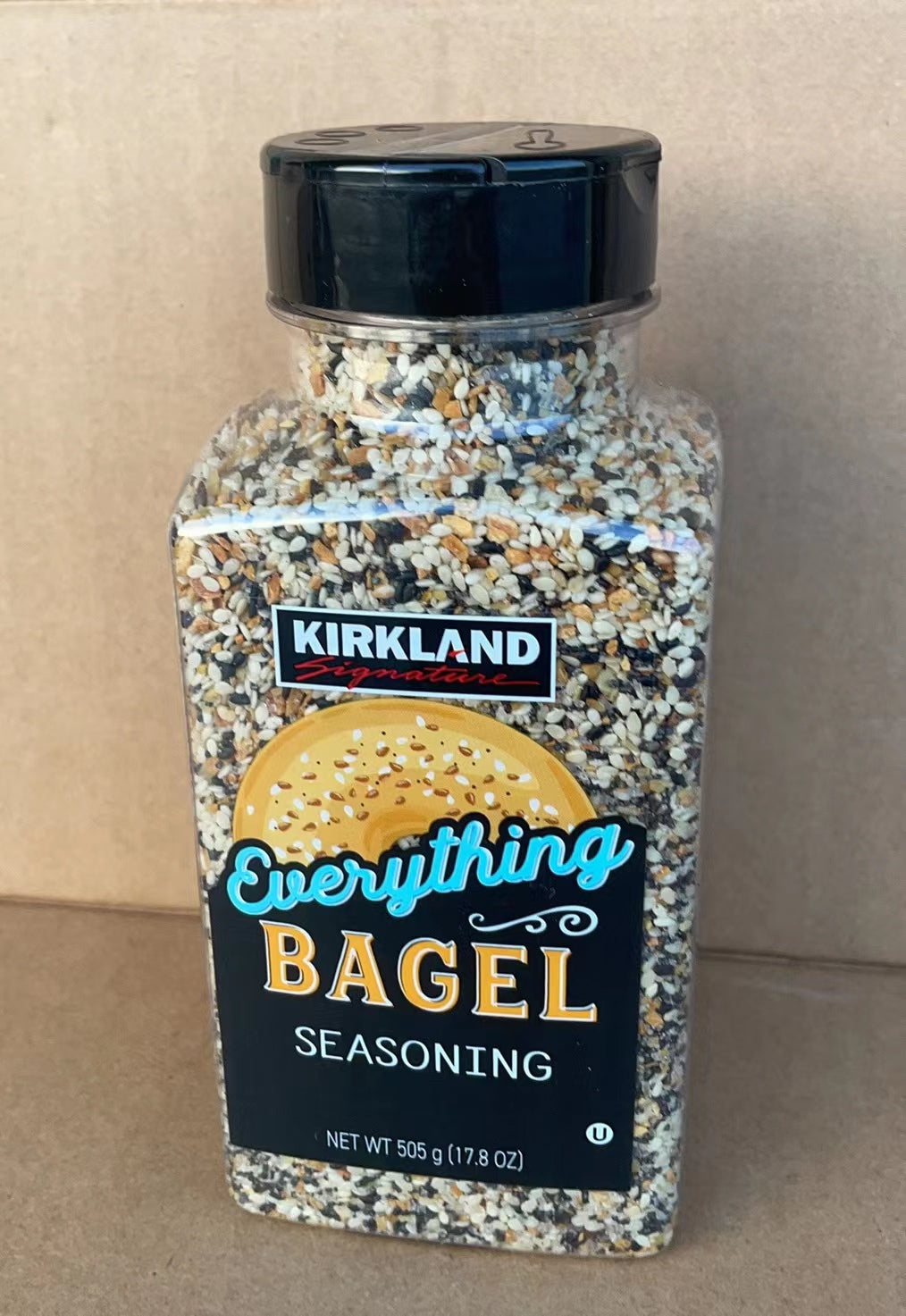 Kirkland Signature Everything Bagel Seasoning Spice Mix 17.8 oz/ 505 g