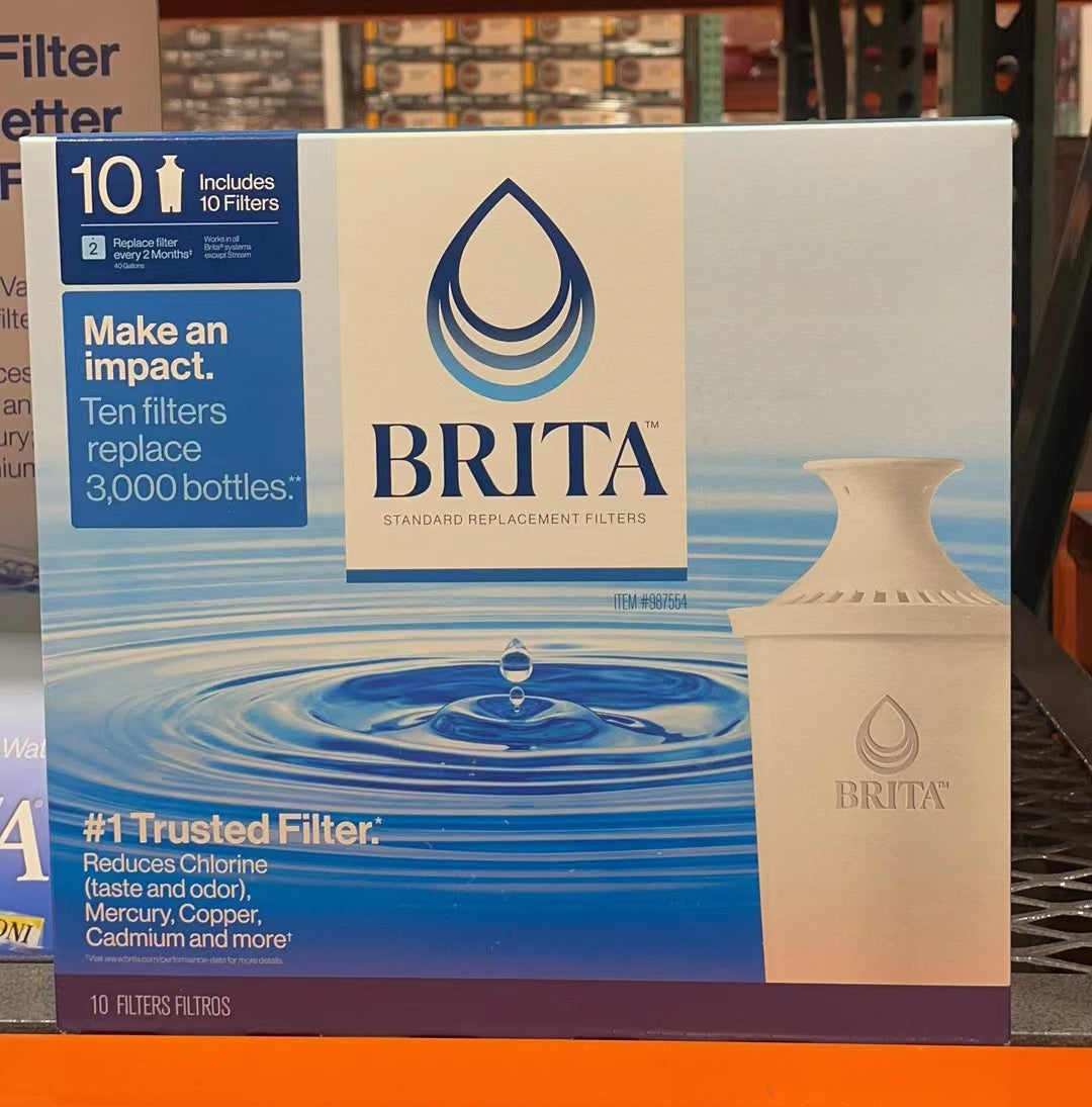 Brita Standard Replacement Filters Filtros-10 Pack ITEM #987554