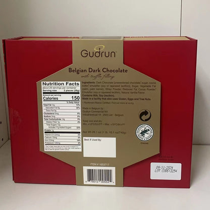 Gudrun Belgian Dark Chocolate with Truffe Filling 26.1 oz/740g