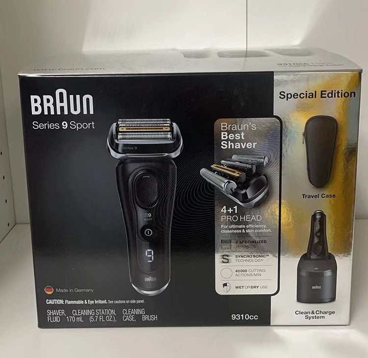 BRAUN Series 9 Sport Shaver 9310CC Wet & Dry Clean & Charge Special Edition