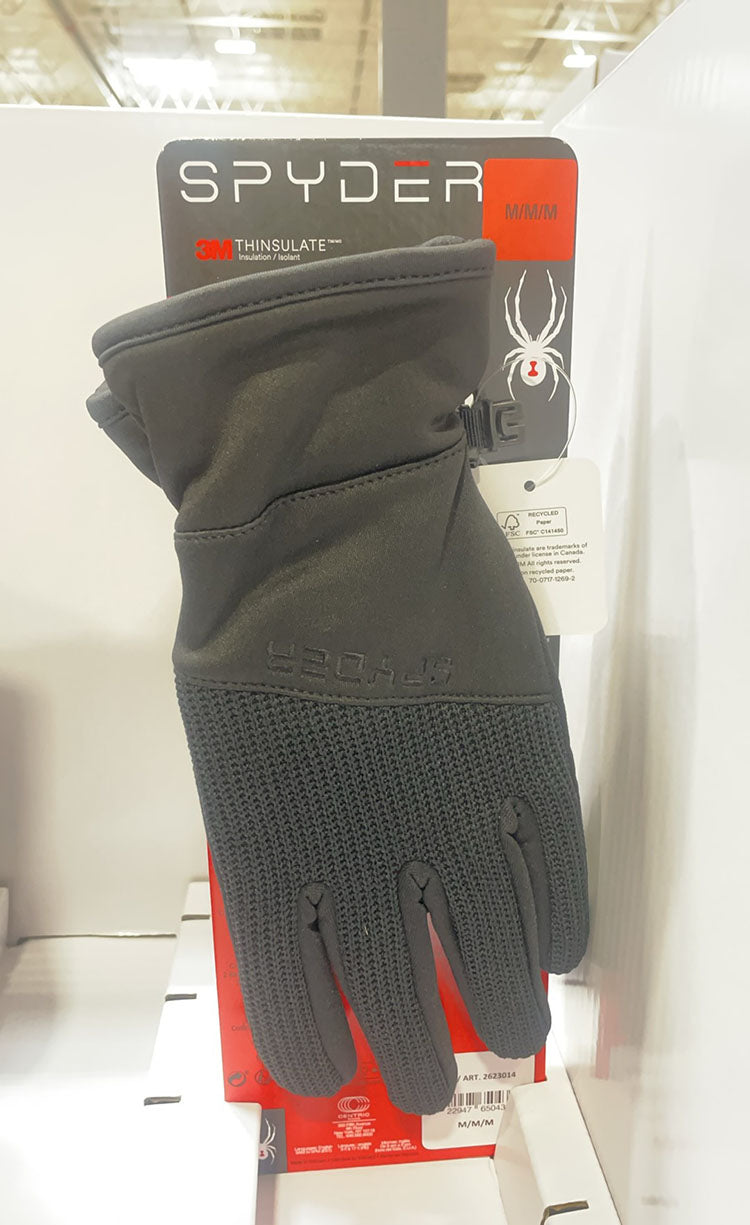 Spyder 3M Thinsulate Isolant Gloves-1 Pair Black/M-XL
