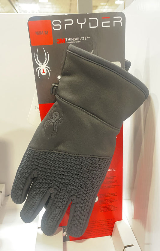 Spyder 3M Thinsulate Isolant Gloves-1 Pair Black/M-XL