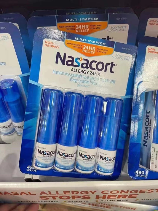 Nasacort Allergy 24HR Non-Drowsy Nasal Spray-4 Pack/120 Sprays Each