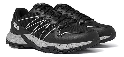 FILA Quadrix Men's Hiking Trail Shoes Sneakers Black/Grey - US Size 8-13