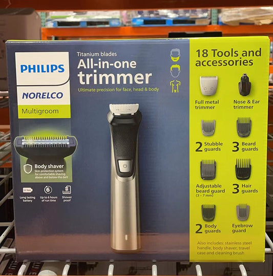 Philips Norelco Multigroom All-in-One Trimmer-18 Tools and Accessories