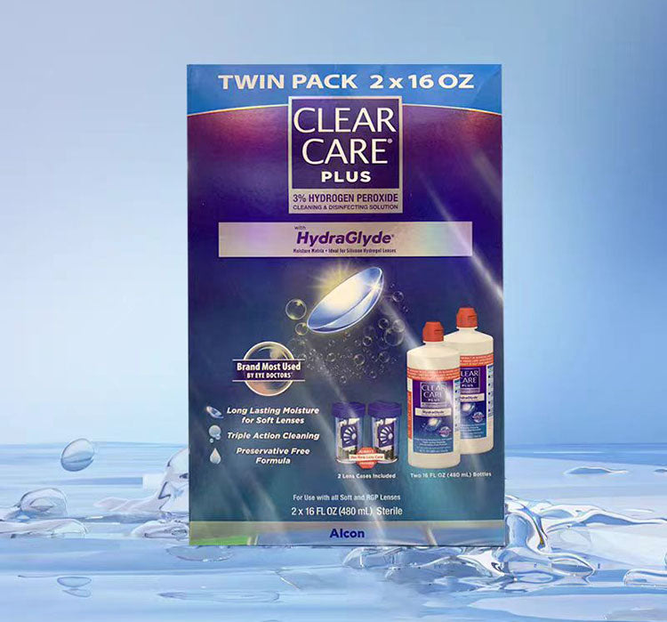 Clear Care Plus 3% Hydrogen Peroxide Cleaning & Disinfecting Solution 2*16 oz