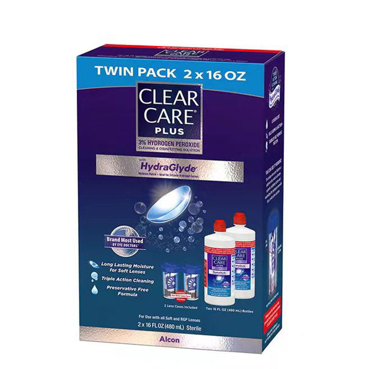 Clear Care Plus 3% Hydrogen Peroxide Cleaning & Disinfecting Solution 2*16 oz