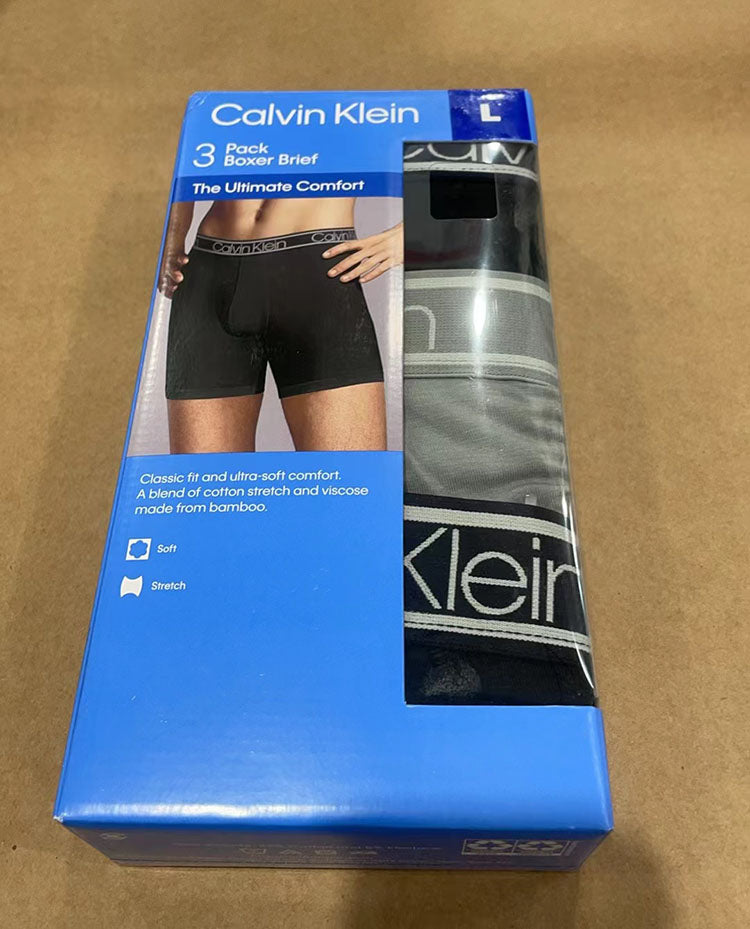 Calvin Klein Men's Boxer Briefs Underwear - 3 Pack