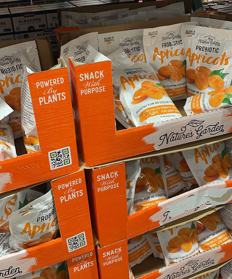 Nature's Garden Probiotic Dried Apricots Whole Fruit 40 oz/1.13 kg Healthy Snack