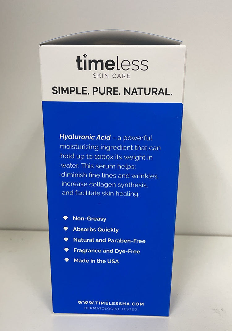 Timeless Hyaluronic Acid Serum 100% Pure 8 fl oz / 240 ml
