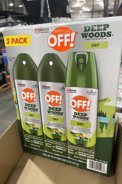 OFF! Deep Woods Insect Repellent Vill-3 Pack (6 OZ *2 + 4 OZ)