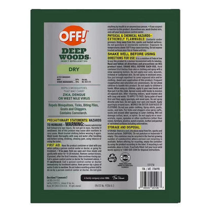 OFF! Deep Woods Insect Repellent Vill-3 Pack (6 OZ *2 + 4 OZ)