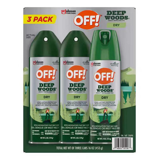 OFF! Deep Woods Insect Repellent Vill-3 Pack (6 OZ *2 + 4 OZ)