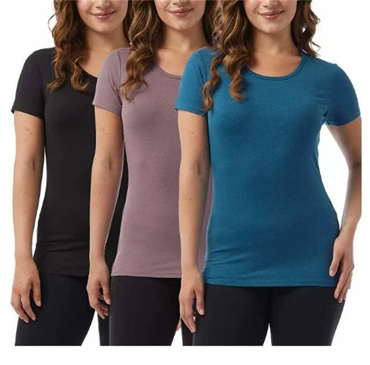 32 Degrees Cool Women's Short Sleeve Scoop Neck T-Shirt -3 Pack