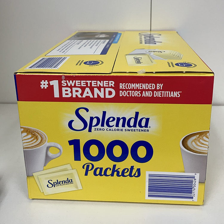 Splenda Zero Calorie Sweetener Packets, 1,000 ct EXP 03/2027