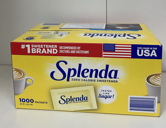 Splenda Zero Calorie Sweetener Packets, 1,000 ct EXP 03/2027