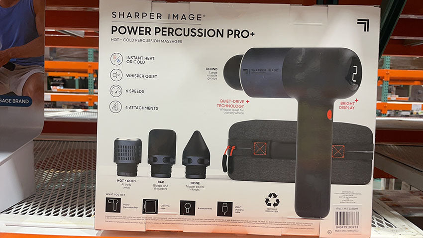 Sharper Image Power Percussion Pro+, Hot + Cold Deep Tissue Massager