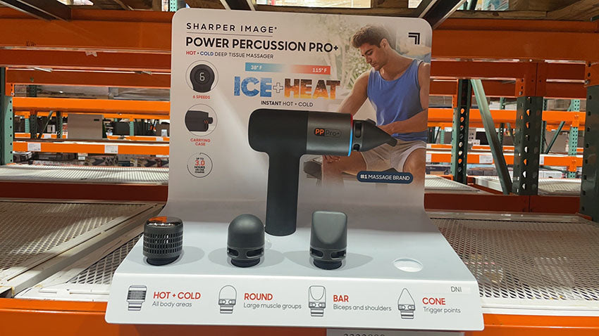 Sharper Image Power Percussion Pro+, Hot + Cold Deep Tissue Massager