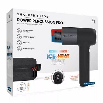 Sharper Image Power Percussion Pro+, Hot + Cold Deep Tissue Massager