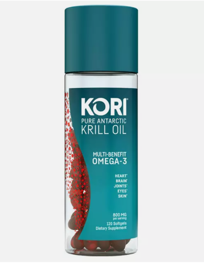 KORI Pure Antarctic Krill Oil Multi-benefit OMEGA-3 800 mg. 120 Softgels