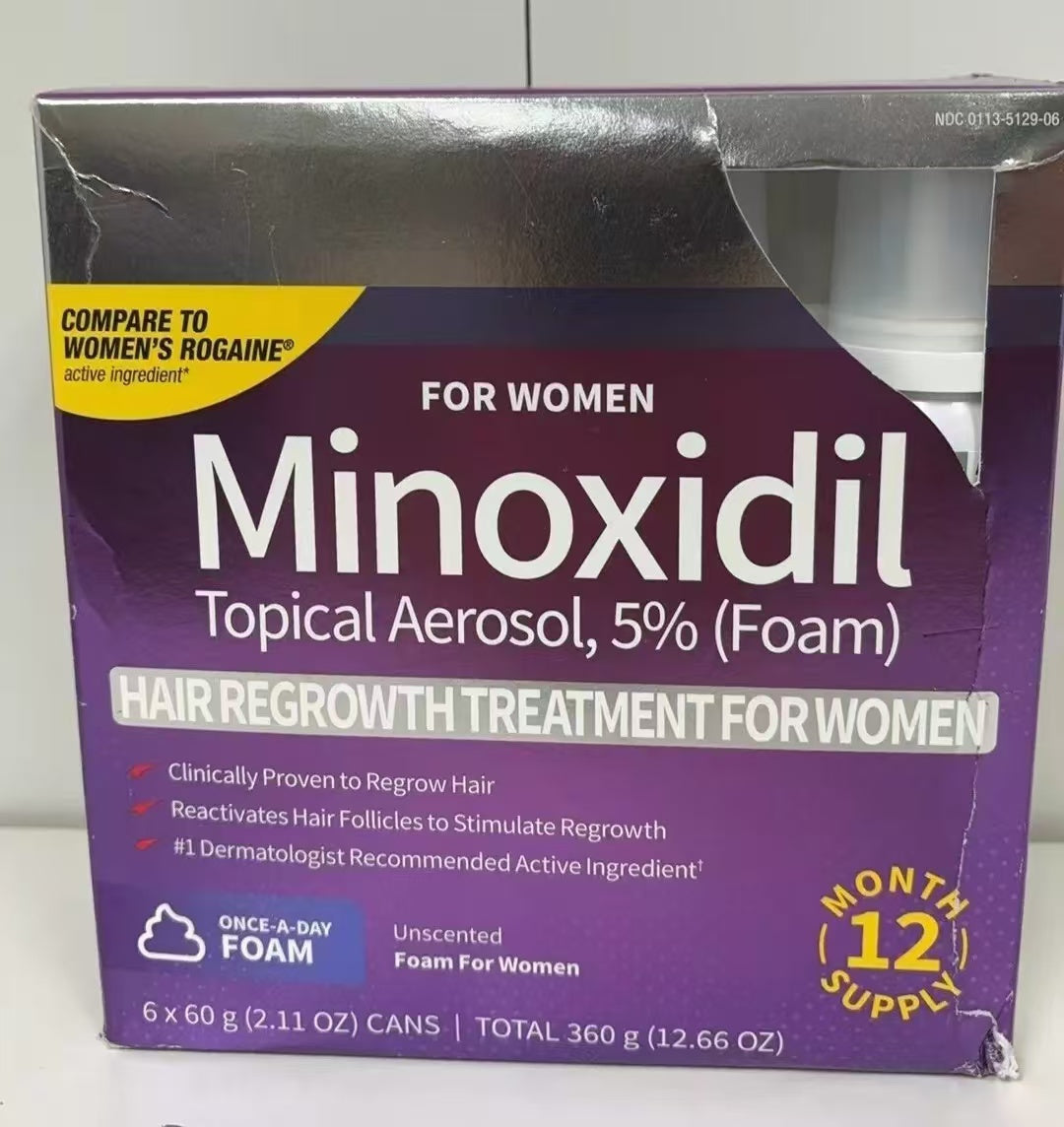 Kirkland Minoxidil 5% Foam Hair Regrowth Treatment FOR WOMEN 6*60g(2.11 oz)