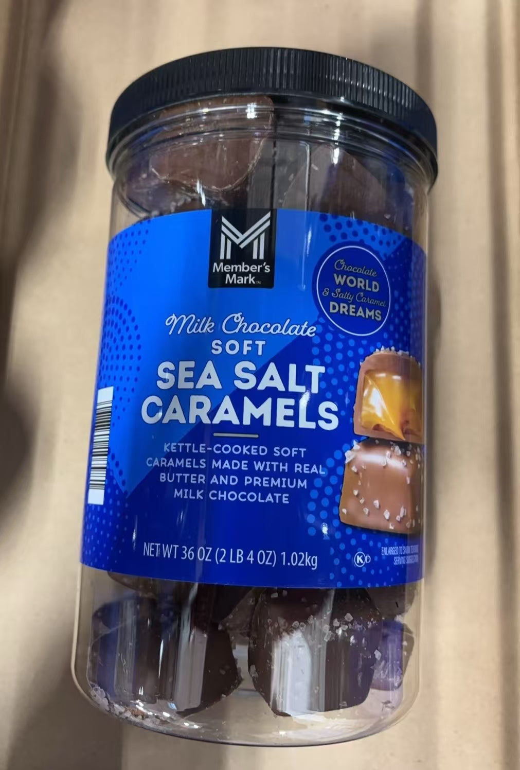 Member's Mark Milk Chocolate Sea Salt Caramels (36 oz/1.02kg)