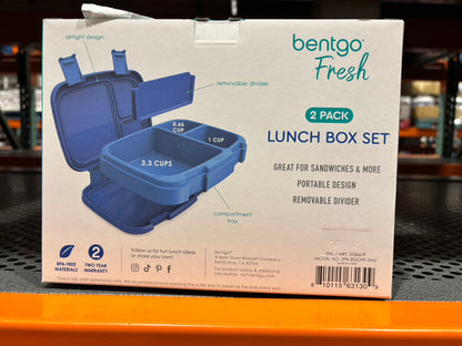 Bentgo Fresh Leak-Proof Lunch Box Set, Microwave & Dishwasher Safe, BPA Free