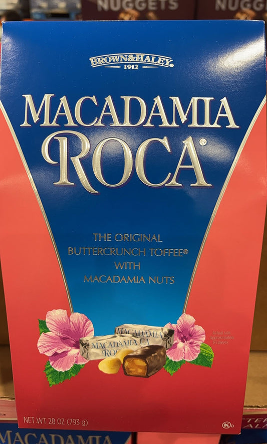 Brown & Haley Macadamia Roca Buttercrunch Toffee 28 Oz EXP 12/2025