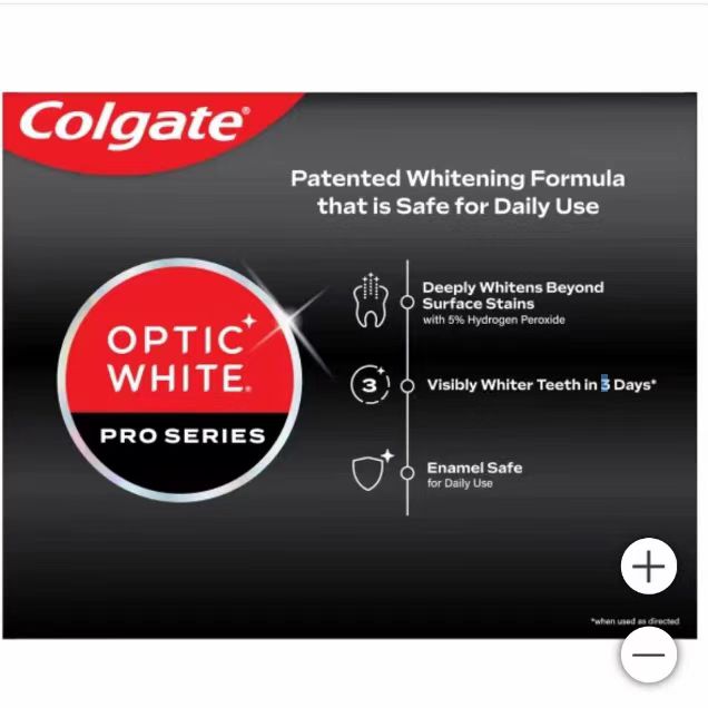 Colgate Optic White Pro Series Fluoride Toothpaste 3.3oz, 4-pack Exp 03/2025