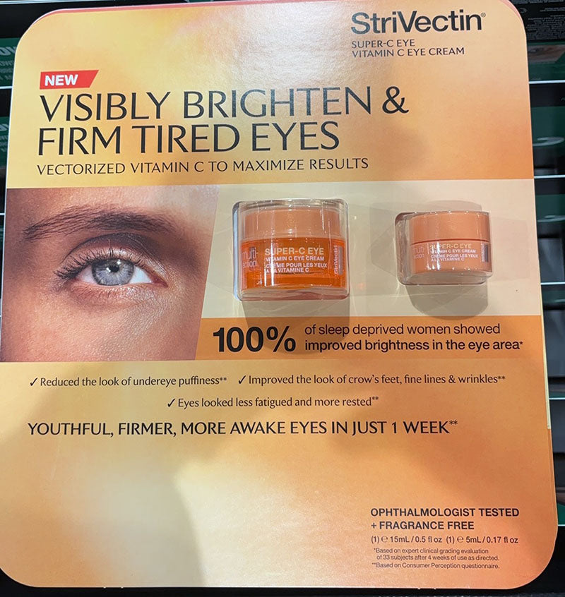 StriVectin Super-C Eye Vitamin C Eye Cream 0.5 Fl Oz & 0.17 Fl Oz