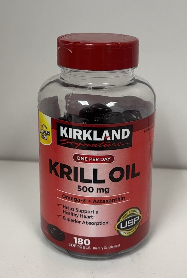 Kirkland Signature Krill Oil 500 mg., 180 Softgels