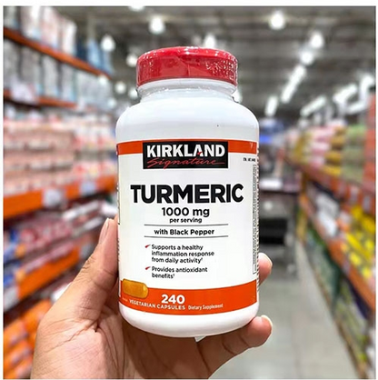 Kirkland Signature Turmeric 1000 mg, 240 Capsules EXP 01/2026