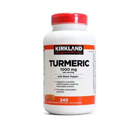 Kirkland Signature Turmeric 1000 mg, 240 Capsules EXP 01/2026