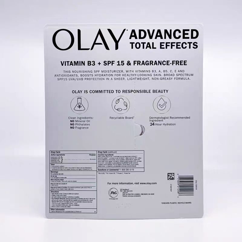 OLAY 7 in 1 Total Effects Facial Moisturizer With Sunscreen SPF 15- 3.4oz /100ml