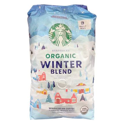 Starbucks Organic Winter Blend Medium Roast Whole Bean Coffee 2.5lb/1.13kg